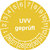 Prüfplaketten - UVV geprüft, in Jahresfarbe, 15 Stück/Bogen, selbstklebend, 3,0 cm Version: 26-31 - Prüfplakette - UVV geprüft 26-31