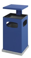 Ascher-Papierkorb mit abnehmbarem Dach 80 Liter VB 221222 - Blau