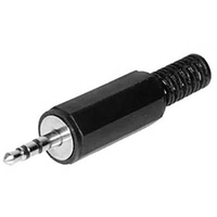 JACK 2.5 MM MÂLE, DROIT TRU COMPONENTS 1559800 NOMBRE DE PÔLES (NUM): 3 STÉRÉO NOIR 1 PC(S)