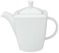 Kaffeekanne Melbourne mit Deckel; 360ml, 8.6x8.6x13.5 cm (LxBxH); weiß;
