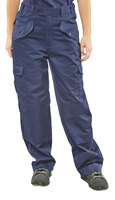 Beeswift Ladies Polycotton Trousers Navy Blue 44