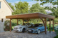 Carport Friesland Set 7 mit 1 Einfahrtsbogen 557 x 555cm