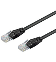 Goobay 25m CAT 5-2500 UTP networking cable Black Cat5e