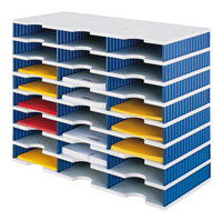 Styro styrodoc trio Dateiablagebox Polystyrol Blau, Grau