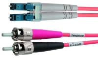 Telegärtner FO Duplex Adaptor Cables 1st end LC Duplex, 2nd end 2xST G50/125 5,0 m Glasfaserkabel 5 m