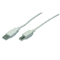 M-Cab USB A/USB B 3m USB Kabel USB 2.0 Grau