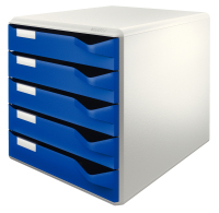 Leitz 52800035 pudełko do przechowywania dokumentów Niebieski, Szary