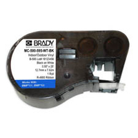 Brady 143371 Schwarz Selbstklebendes Druckeretikett