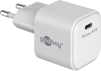Goobay 65332 chargeur d'appareils mobiles Écouteurs, Téléphone portable, Ordinateur portable Blanc Secteur Intérieure