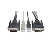 Tripp Lite P760-010-DVI Tastatur/Video/Maus (KVM)-Kabel Schwarz 3,05 m
