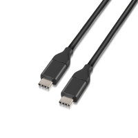 AISENS A107-0061 cable USB 1 m USB 3.2 Gen 2 (3.1 Gen 2) USB C Negro