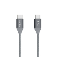 nevox 1653 USB-kabel 1 m USB 2.0 USB C Grijs, Zilver