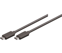 Uniformatic 10606 câble USB 0,5 m USB 3.2 Gen 1 (3.1 Gen 1) USB C Noir