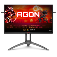AOC AGON 3 AG273QXP LED display 68,6 cm (27") 2560 x 1440 pixelek 2K Ultra HD Fekete
