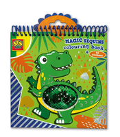 SES Creative Magic pailletten kleurboek (blauw/groen)