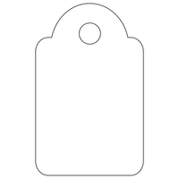 APLI 07009 étiquette non-adhésive 200 pièce(s) Blanc Rectangle