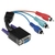 Hama Cable Adapter 15-pin HDD - 3 RCA Plugs 3 x RCA VGA (D-Sub)