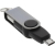 InLine 31611 tussenstuk voor kabels USB Micro B USB A Zwart, Turkoois