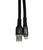 Leba geflochtenes MFI Flachkabel| USB-A auf Lightning| 1.2m| schwarz| 1,2 m Nero