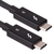 Akyga AK-USB-33 kabel USB 0,5 m Thunderbolt 3 USB C Czarny