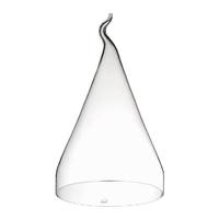 Glas-Cloche, D:30cm, H:48-51cm Borosilikatglas, klar, mundgeblasen, von Hand