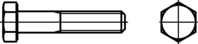 Sechskantschrauben mit Schaft 8.8 DIN EN ISO 4014 (ehem.DIN 931) zn M20x320mm HP