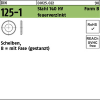 DIN 125 Stahl 140 HV B 10,5 feuerverzinkt tZn VE=S