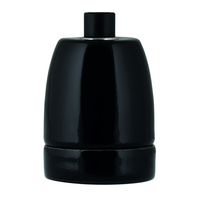 Lampholder Porcelain E27 Black