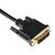 RS PRO HDMI-Kabel A HDMI Stecker B DVI-D Single Link Stecker Hohe Geschwindigkeit 1080 max., 2m, Schwarz
