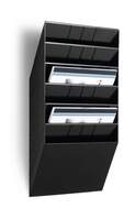 Durable FLEXIBOXX 6 Wall Mounted Literature Holder | A4 Landscape | Black