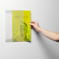 Durable Self-Adhesive Recycled PET Poster Holder Signage | 5 Pack | A4