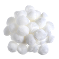 Pom Poms 2.5cm: White: Pack of 100