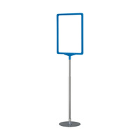 Kundenstopper / Werbeaufsteller / Plakatständer „Serie D” | kék, hasonló mint RAL 5015 DIN A4