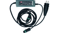 LED Transformator 40W, IP67, 230/24V, mit Schuko Stecker IP44, Anschlusskabel 3m