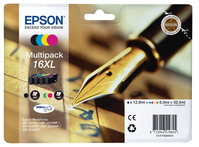 EPSON Multipack Tinte XL CMYBK T163640 WF 2010/2540 450/500 Seiten