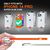 Hülle für iPhone 14 Pro - Bunte Neon Silikon Handyhülle Samtig Weich Rutschfest Orange