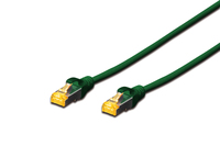 CAT 6A S-FTP Patchkabel, Cu, LSZH, AWG 26/7, Länge 0,25 m, Farbe Grün,