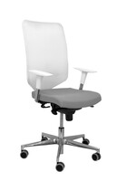 Silla Operativa de oficina modelo Ossa blanca bali gris