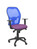 Silla Operativa de oficina Jorquera malla azul asiento bali lila