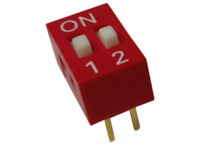 DIP-Schalter, 2-polig, gerade, 25 mA/24 VDC, DX9A02C