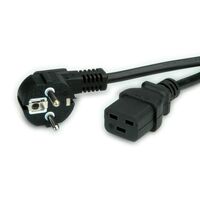 Power Cable Black 2 M Cee7/7 C19 Coupler