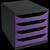 Schubladenbox Big Box, 4 offene Schubladen, Iderama - Violett