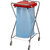 Soporte higiénico para bolsas de basura, para bolsas de 120 l de capacidad, marco de sujeción cuadrado, rojo, altura 1030 mm.