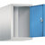 Altillo CLASSIC, 1 compartimento, anchura de compartimento 300 mm, gris luminoso / azul luminoso.