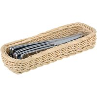 APS Polypropylene Rectangular Rattan Basket 50(H) x 270(W) x 100(D)mm