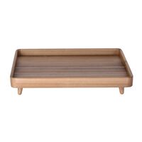 Olympia Acacia Standing Tray 1/1GN Natural Design, Durable & Sustainably Sourced