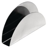 Olympia Napkin Holder Moon-Shaped Stainless Steel Storage Commercial Silver