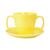 Olympia Heritage Mug in Yellow - Porcelain with Double Handle - 300ml - 6 Pack