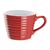 Olympia Caf� Aroma Mugs in Red Stoneware - Dishwasher Safe - 230 ml - Pack of 6