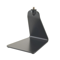 KOENIG & MEYER Design Mikrofon-Tischstativ mit 3/8" Gewindeanschluss (Aufstellmaß 125 x 130 mm | Höhe 142 mm) - in schwarz